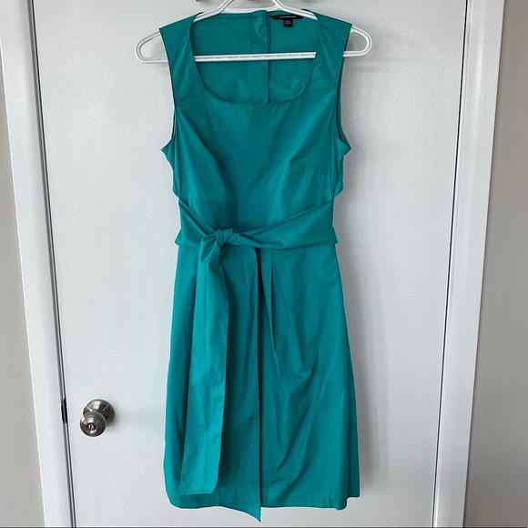 Club Monaco | Teal Cutout Back Dress - Picture 1 of 5